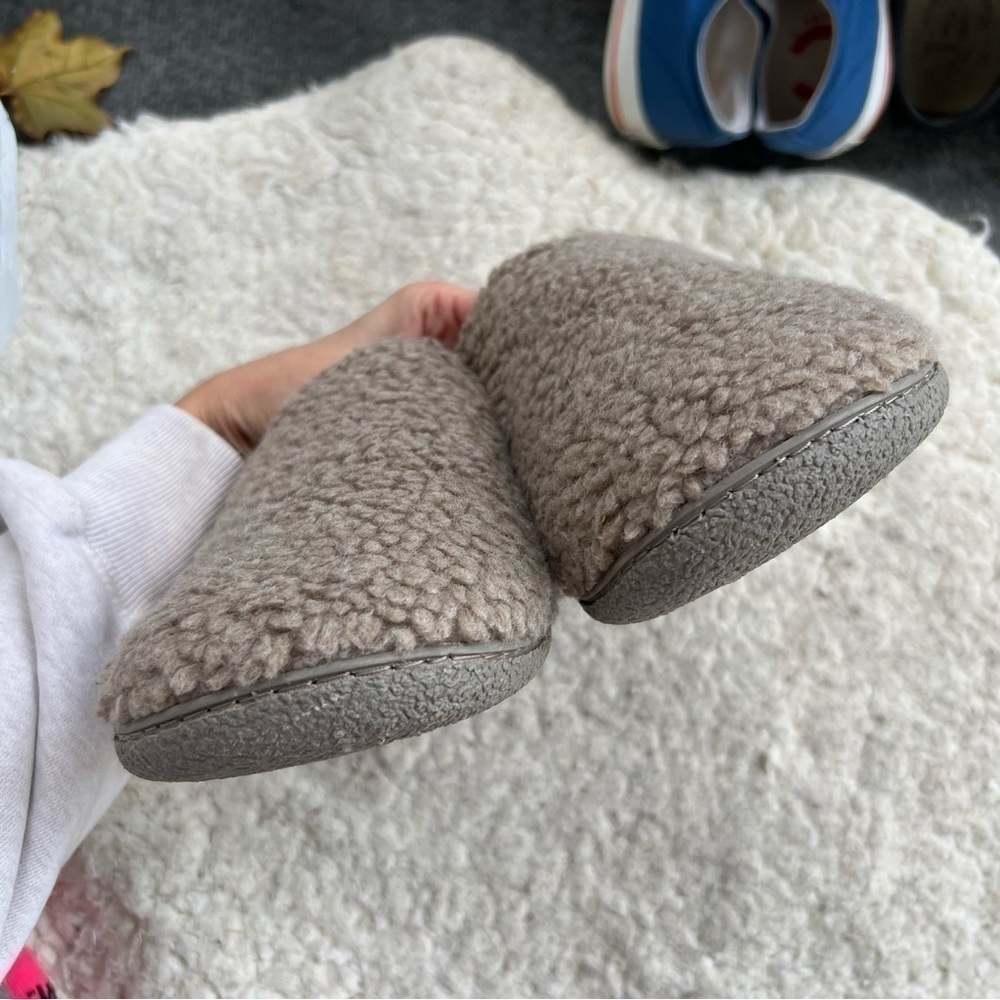 Eddie Bauer Men's Casey Tan Brown Faux Sherpa Slip On Slippers Size XL (12-13) - Picture 4 of 8